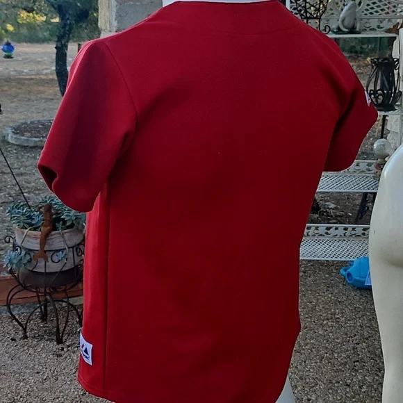 Vintage Majestic Brick Red ASTROS Embroidered Baseball Jersey Size M - Picture 6 of 14